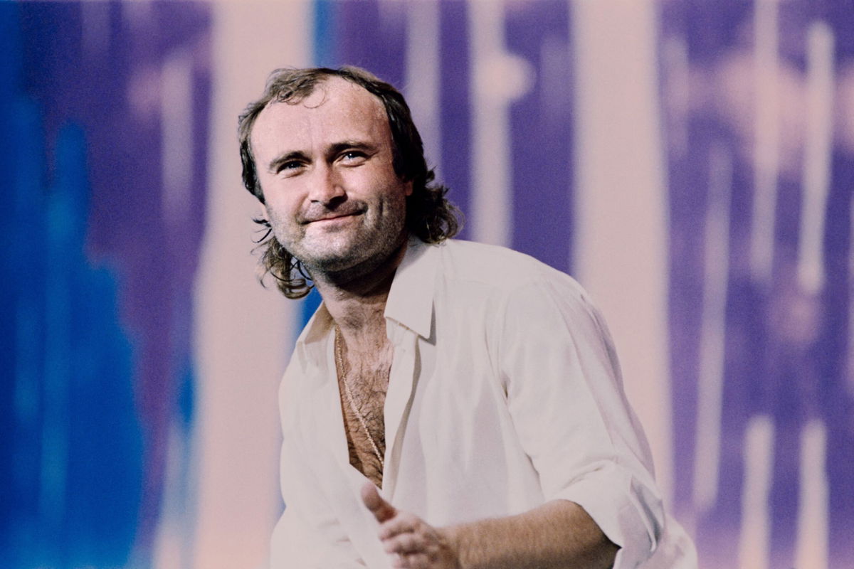 <i>Frank Micelotta/AFP/Getty Images via CNN Newsource</i><br/>Phil Collins performs on the stage of the John F. Kennedy Stadium in Philadelphia on July 13