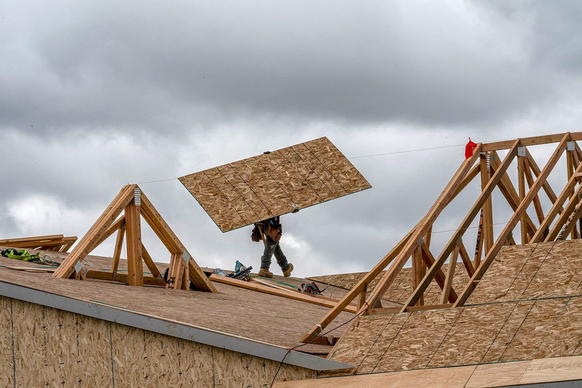 <i>David Paul Morris/Bloomberg/Getty Images/File via CNN Newsource</i><br/>Softwood lumber is used to frame and remodel the majority of homes in the US. Lumber tariffs could make it even harder for many Americans to afford a home.