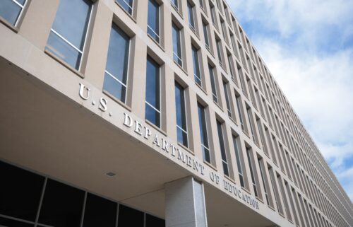The Lyndon Baines Johnson Department of Education Building is seen on February 07 in Washington