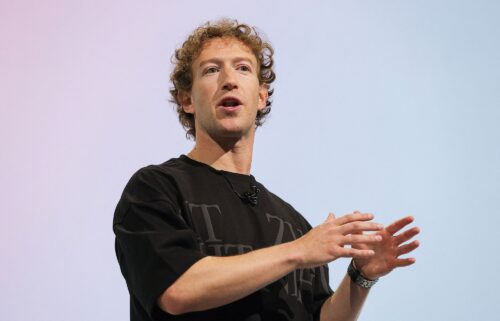 Meta CEO Mark Zuckerberg makes a speech during the Meta Connect event at the company's headquarters in Menlo Park