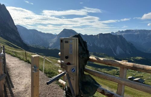 Italian landowners have installed turnstiles in the Dolomites as frustration grows with queues of tourists they say come in search of photos for Instagram.