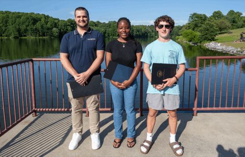 A group of three people were honored in Howard County after a rescue from Centennial Lake back in June.