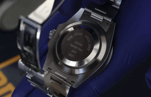Detail of the seized Rolex watch
