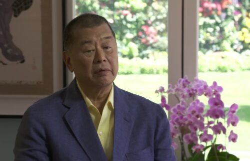 Apple Daily owner Jimmy Lai speaks to CNN's Will Ripley in 2020.