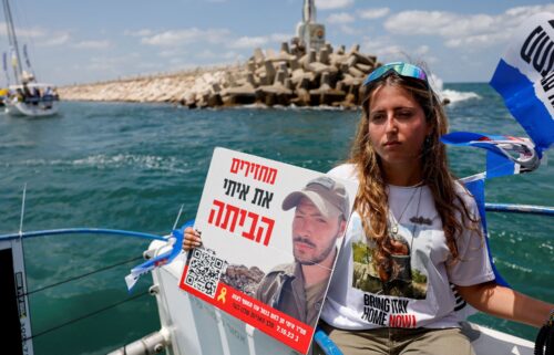 Relatives of Israeli hostages held by Hamas sail towards Gaza