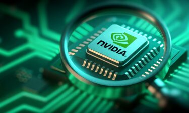 A Nvidia chip on August 1 in Beijing