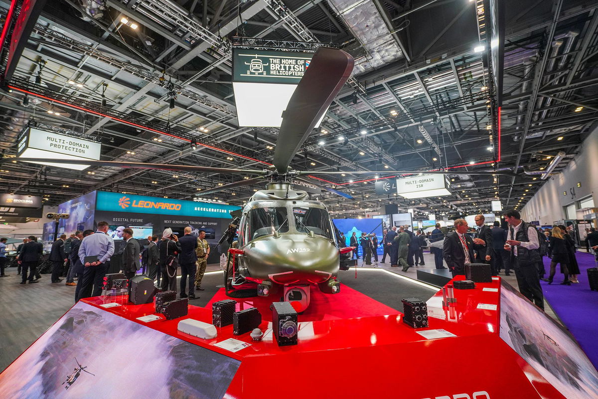 <i>Amer Ghazzal/Shutterstock via CNN Newsource</i><br/>The Defense and Security Equipment International (DSEI) in London brings together governments