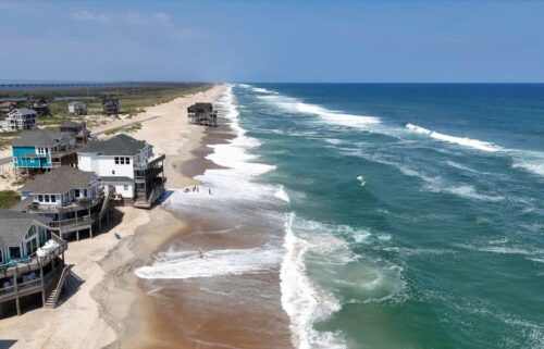 Homes along the Atlantic Coast in Dare County