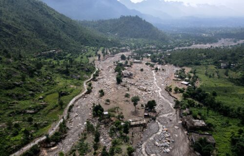 In this aerial picture