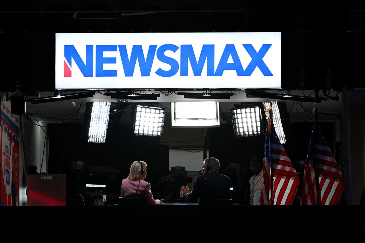 <i>Patrick T. Fallon/AFP/Getty Images via CNN Newsource</i><br/>A district judge dismissed Newsmax's lawsuit against Fox News two days after it was filed