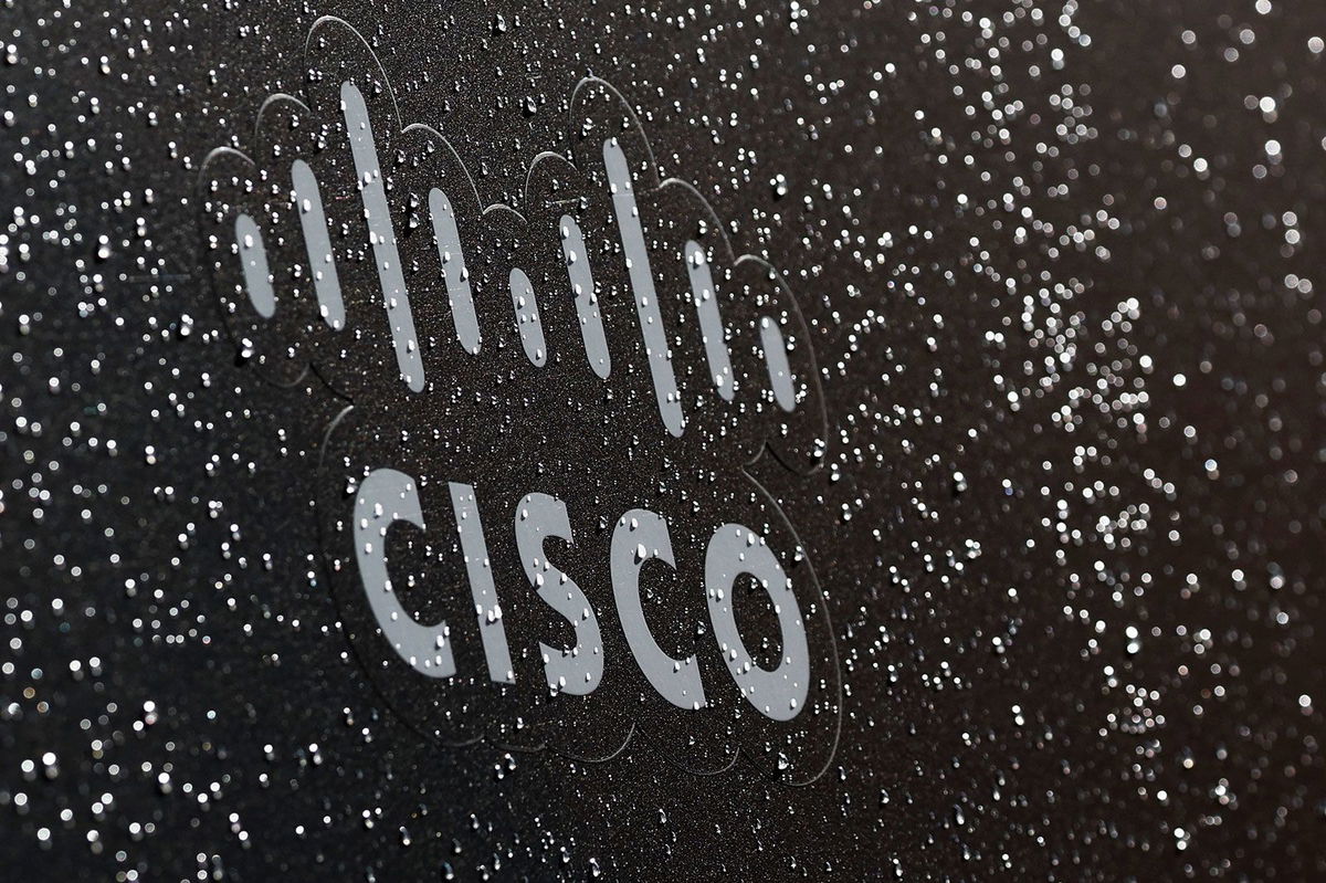 <i>Jakub Porzycki/NURPHO/AP/File via CNN Newsource</i><br/>The Cisco logo is seen on August 30. US cyber officials issued an “emergency directive” on September 25.