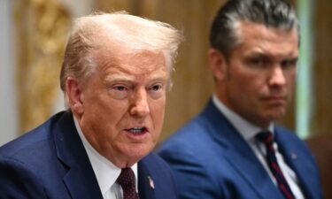 President Donald Trump speaks during a cabinet meeting