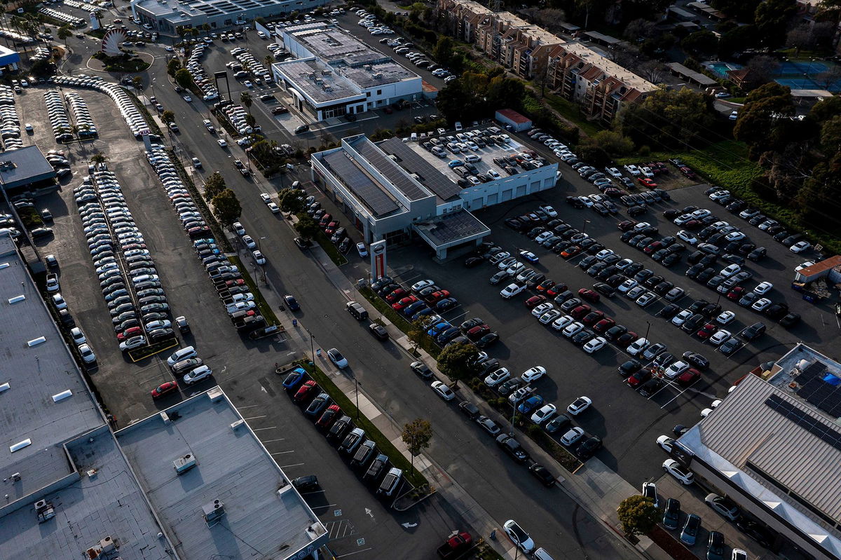 <i>David Paul Morris/Bloomberg/Getty Images via CNN Newsource</i><br/>Vehicles at Ford