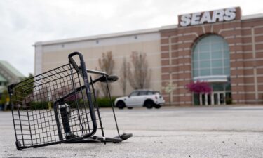 A view of the parking lot of a Sears and Roebuck department store in the late 1930's on Pico Boulevard in Los Angeles.