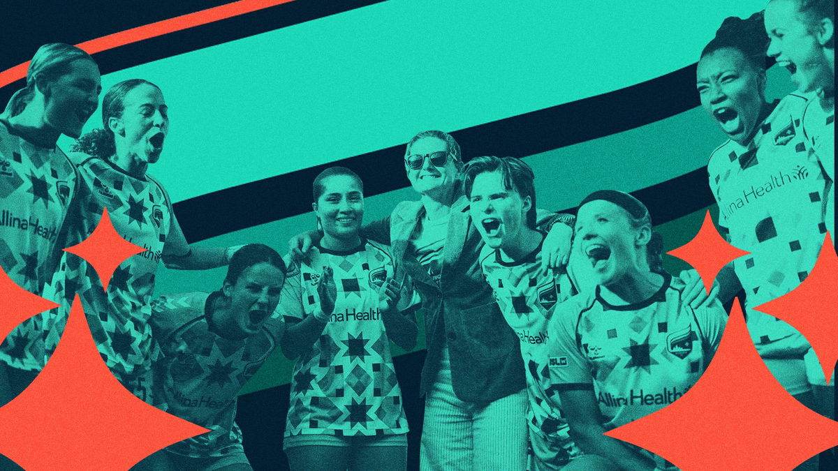 Morgan Turner (No. 17) in action for Minnesota Aurora FC against South Georgia Tormenta FC.